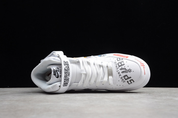 SUPREME X NBA X AIR FORCE 1 MID 07 WHITE AQ8017-100