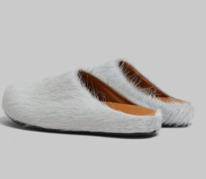 MARN*I GREY LONG HAIR Loafers 231379M40