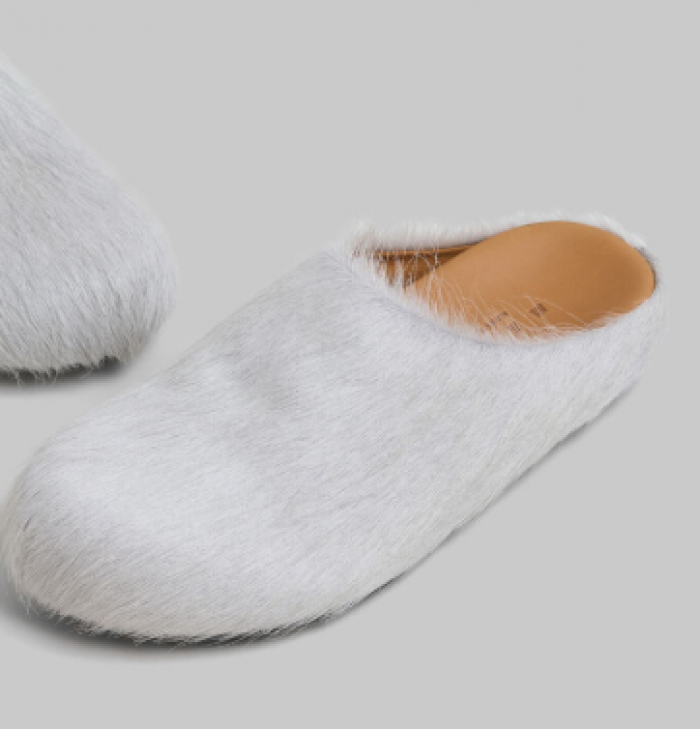 MARN*I GREY LONG HAIR Loafers 231379M40