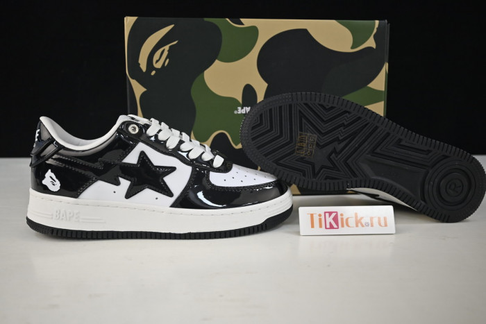 bape sta to low black/black/white 1h70191001