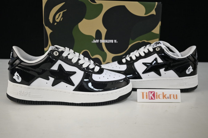 bape sta to low black/black/white 1h70191001