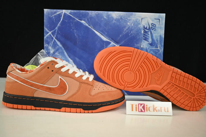 concepts x nike sb dunk low "orange lobster" fd8776-800