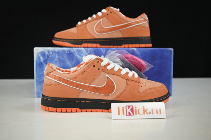 concepts x nike sb dunk low "orange lobster" fd8776-800