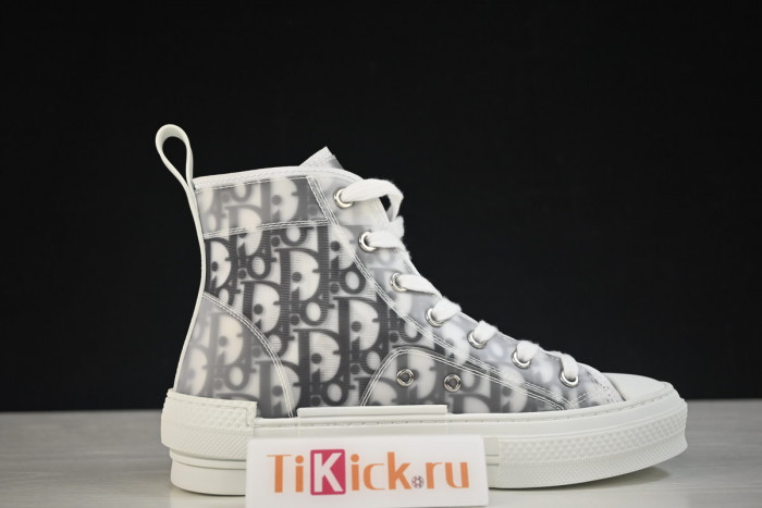 d10r b23 high top logo oblique sneakers