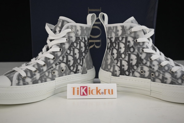 d10r b23 high top logo oblique sneakers