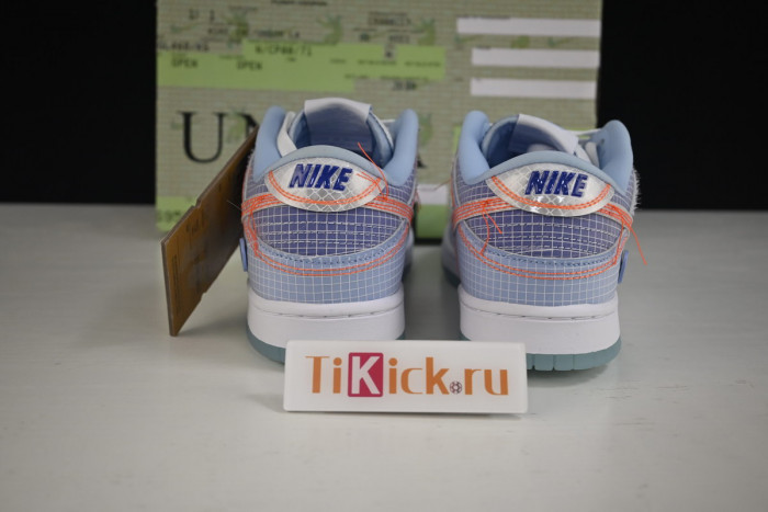union x nike dunk low blue dj9649-400