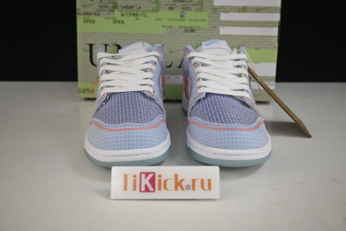 union x nike dunk low blue dj9649-400