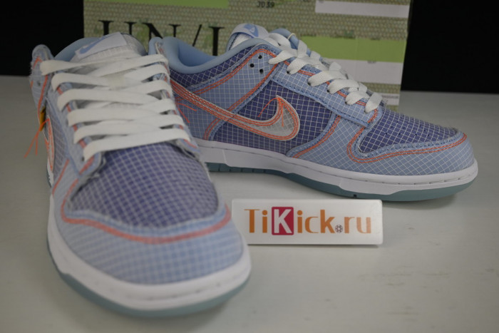 union x nike dunk low blue dj9649-400