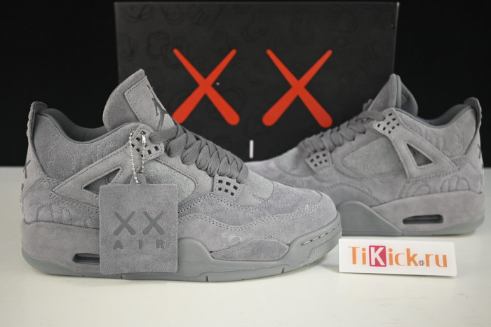kaws x air jordan 4“ cool grey”930155-003