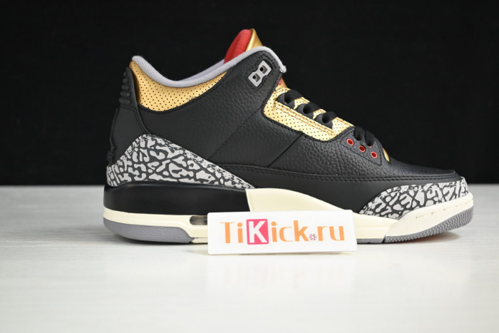 air jordan 3 black gold wmns ck9246-067
