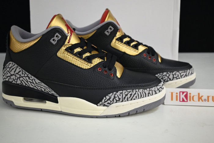 air jordan 3 black gold wmns ck9246-067