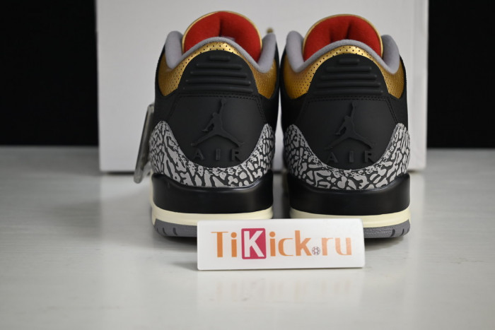 air jordan 3 black gold wmns ck9246-067