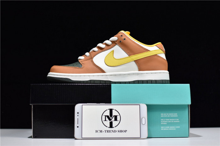 nike dunk sb low vapour mineral yellow - 304292-271