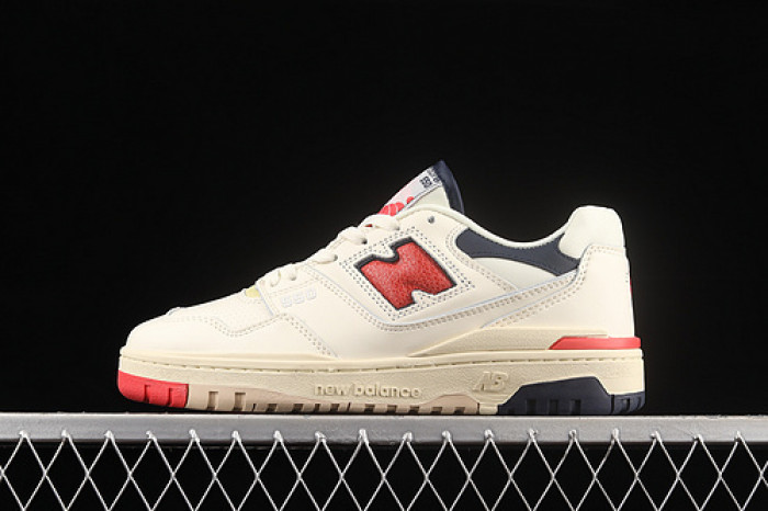 new balance 550 aime leon dore white navy red bb550a3