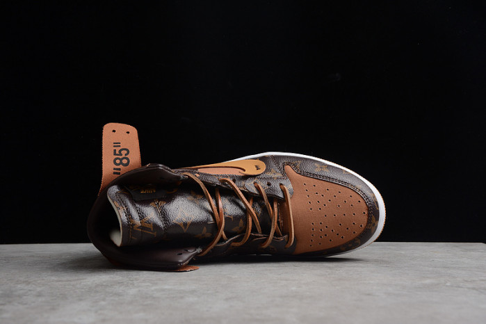 Louis Vuitton x OW x Air Jordan 1 Customs MENS AQ0818-202