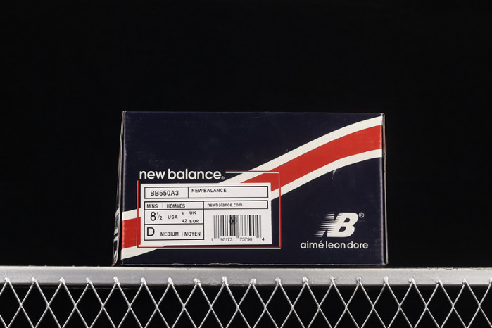 new balance 550 aime leon dore white navy red bb550a3