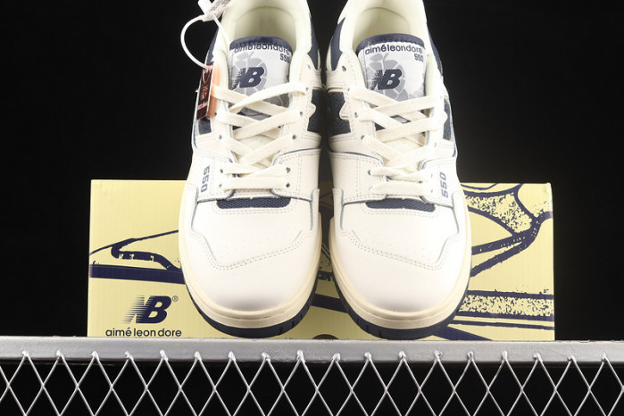 new balance 550 aime leon dore white navy bb550alf-01