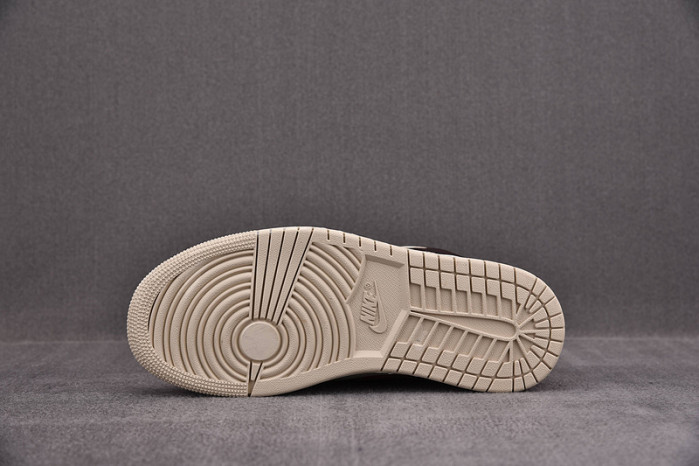 air jordan 1 mid cream dark chocolate do6699-200