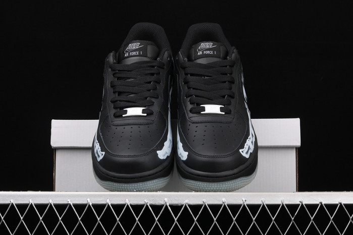 nike air force 1 low black skeleton halloween (2019) bq7541-001