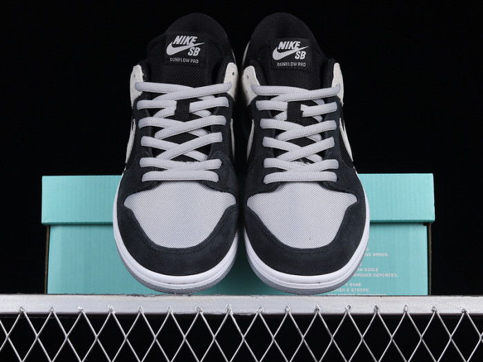 nike dunk low sb zoom pro black/wolf grey-white-white 854866-001