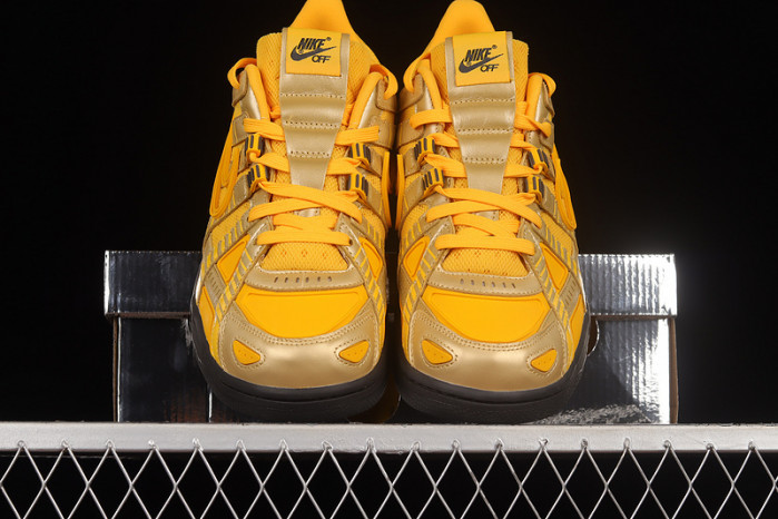 ofw nike air rubber dunk “university gold” cu6015-700