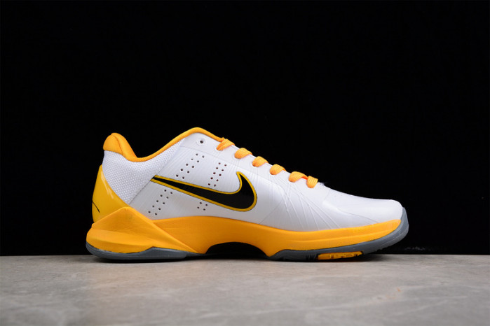 nike zoom kobe v summite white black yellow 386430-104