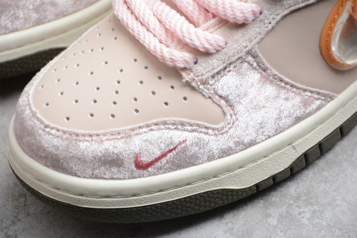 nike dunk social status mid light soft pink dj1173-600