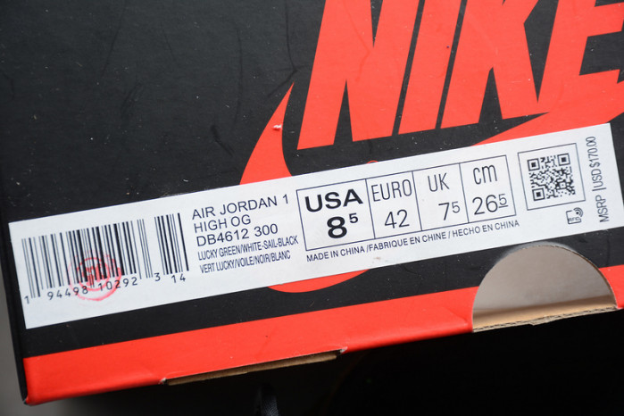 air jordan 1 retro high lucky green - db4612-300