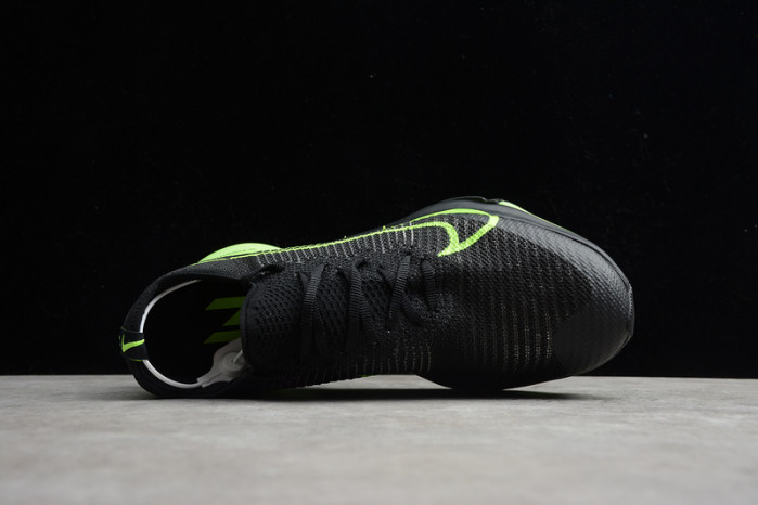 nike air zoom alphafly next% black electric green ci9925-400