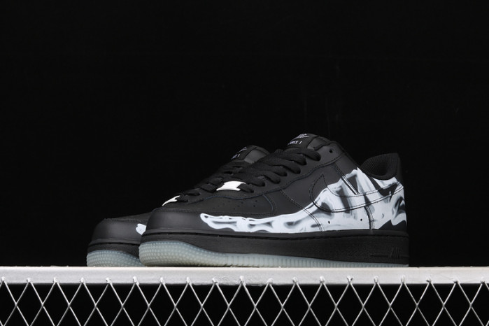nike air force 1 low black skeleton halloween (2019) bq7541-001
