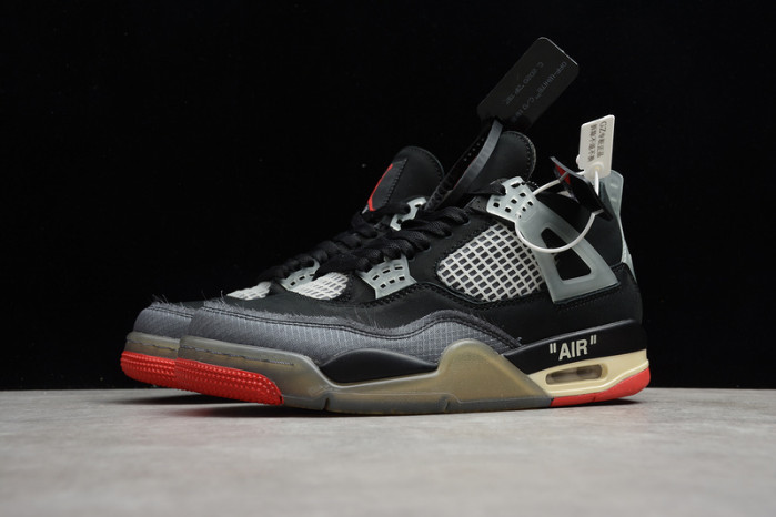 ofw x air jordan 4 “bred” cv9388-001