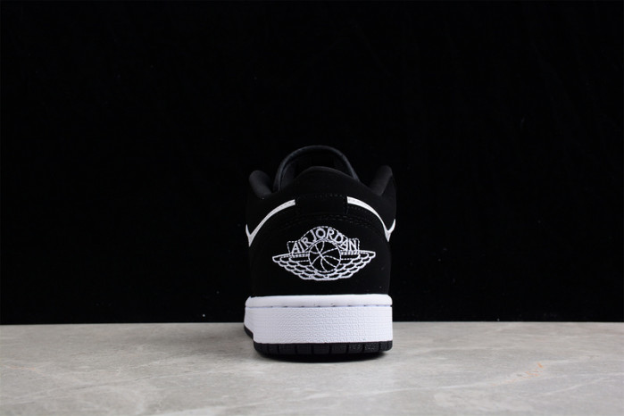 jordan 1 retro low black gym white - 552780-018