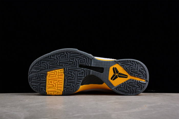 nike zoom kobe v summite white black yellow 386430-104