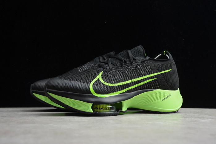 nike air zoom alphafly next% black electric green ci9925-400