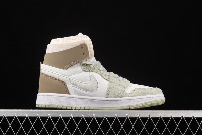 air jordan 1 zoom cmft olive aura ct0979-102