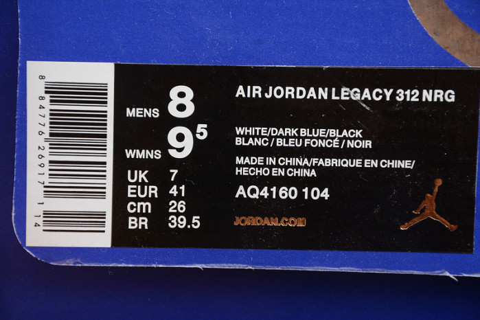 jordan legacy 312 storm blue - aq4160-104