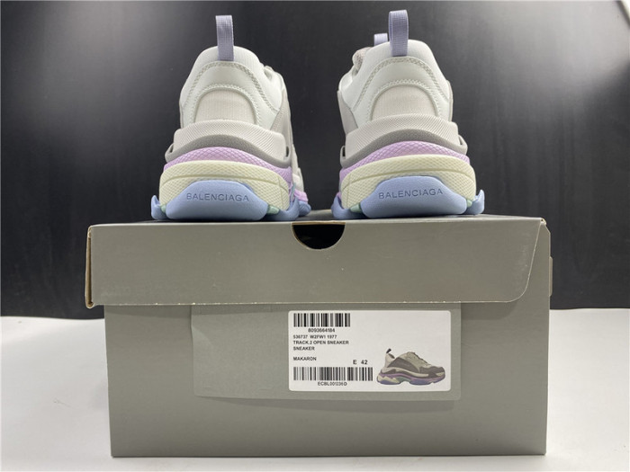 blcg sneaker triple.s.gomma gray purple and pink 536737 w2fw1 1977