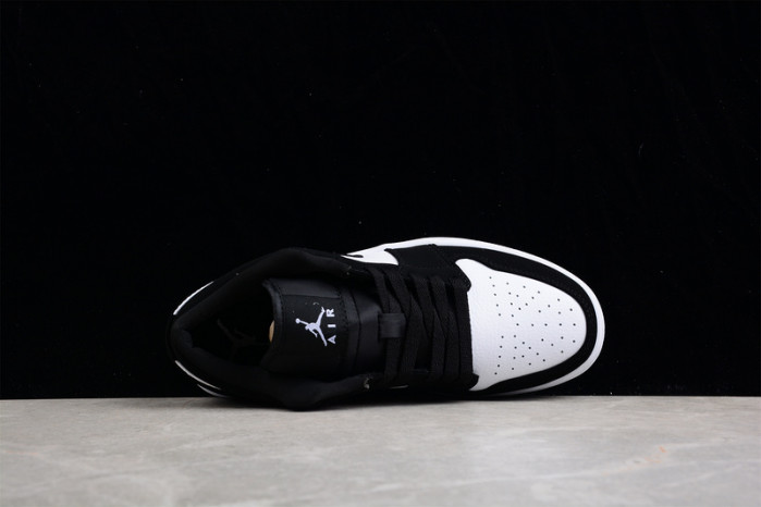 jordan 1 retro low black gym white - 552780-018