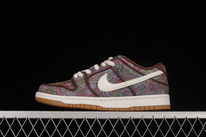 nike sb dunk low pro paisley brown - dh7534-200