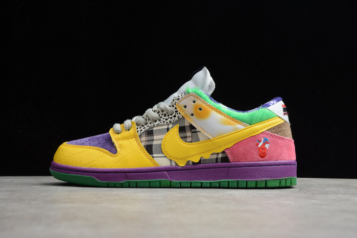 nike duck low pro purple yellow 318403-137