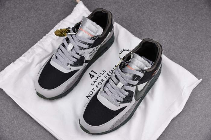 off -white nike air max 90 grey aa7293-002