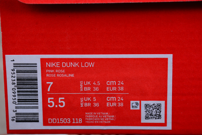 nike dunk low rose whisper (w) - dd1503-118