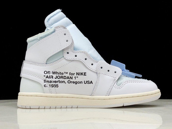 air jordan 1 retro high ofw white aq0818-100