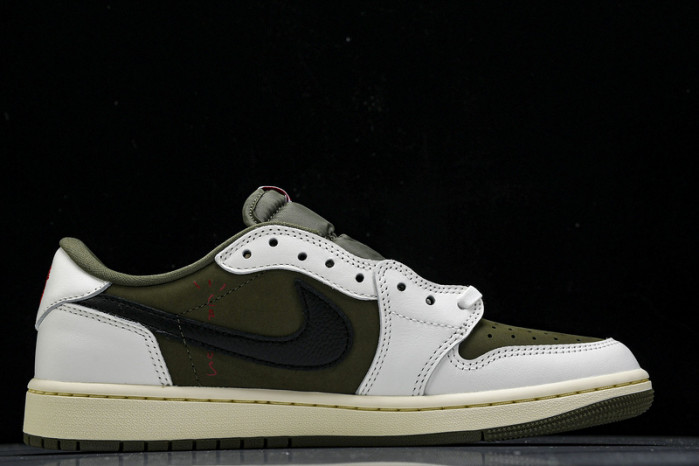 travis scott x air jordan 1 low og “medium olive” dm7866-200