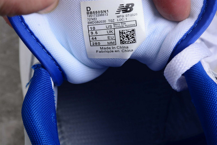 new balance 550 white blue - bb550sn1