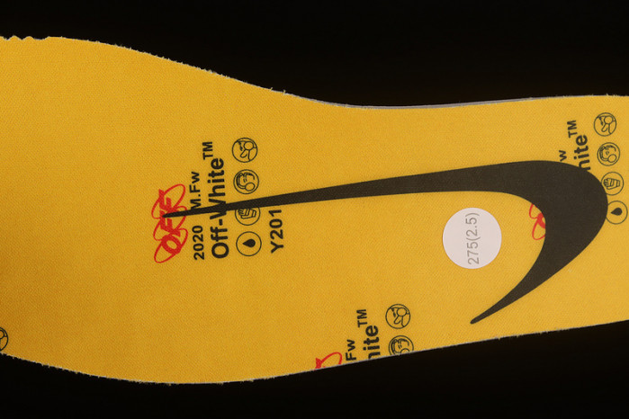 ofw nike air rubber dunk “university gold” cu6015-700