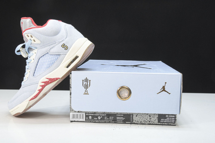 trophy room x air jordan 5 jsp ice blue ci1899-400