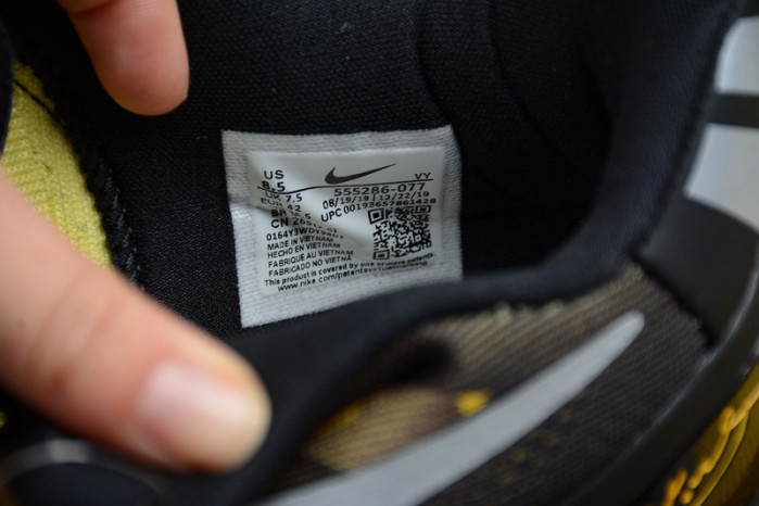 nike zoom kobe 8 viii black yellow grey basketball shoes 555286-077