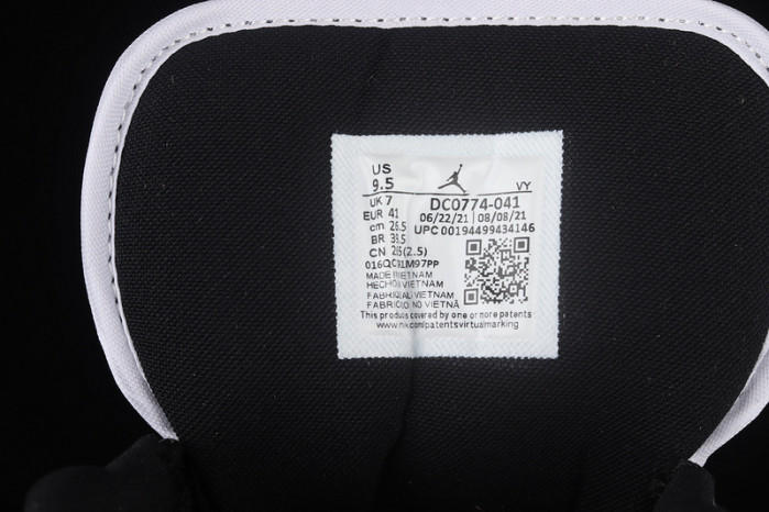 air jordan 1 low black university blue white (w) - dc0774-041