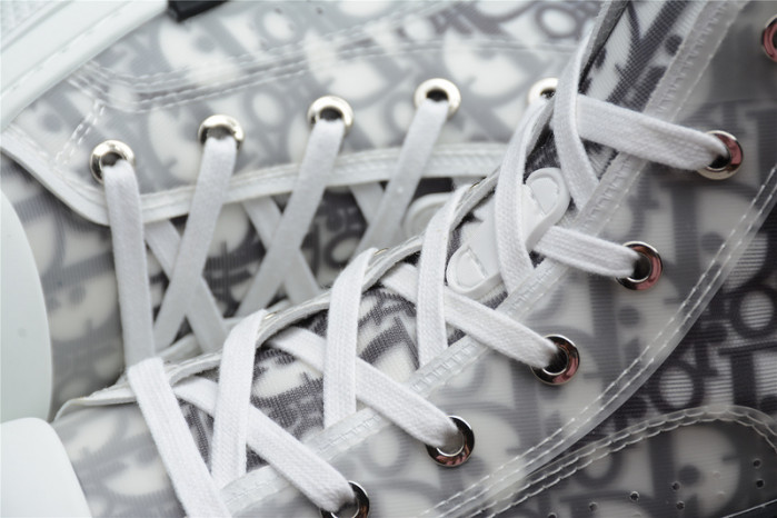 d10r b23 high top logo oblique sneakers